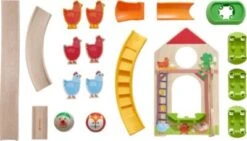 HABA 305396 Kullerbü – Kugelbahn Hühner-Domino -Spielzeugladen 21780892 02
