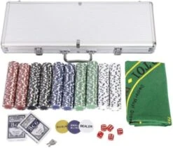 COSTWAY® Pokerset Mit 500 Laser-Chips