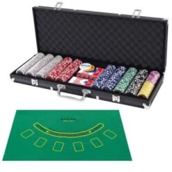 COSTWAY® Pokerset 500 Laser-Chips