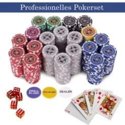 COSTWAY® Pokerset 500 Laser-Chips -Spielzeugladen 22983170 03