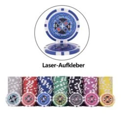 COSTWAY® Pokerset 300 Laser-Chips -Spielzeugladen 22983186 04
