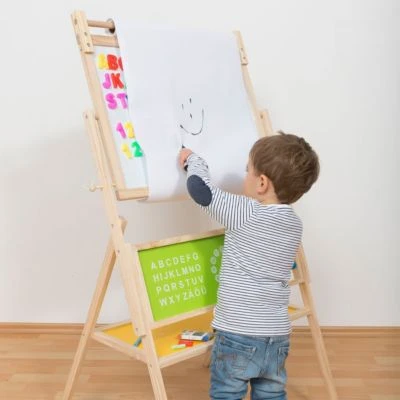 Coemo Kinder-Standtafel Mit Papierrolle Zubehör 4 Coemo Kinder-Standtafel Mit Papierrolle Zubehör – Bild 4