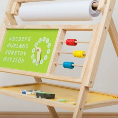 Coemo Kinder-Standtafel Mit Papierrolle Zubehör 5 Coemo Kinder-Standtafel Mit Papierrolle Zubehör – Bild 5