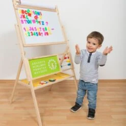 Coemo Kinder-Standtafel Mit Papierrolle Zubehör 11 Coemo Kinder-Standtafel Mit Papierrolle Zubehör -Spielzeugladen 23571529 06