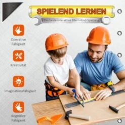 HOMCOM Kinder Werkbank Set Mit 55 Zubehörteilen -Spielzeugladen 23676030 06