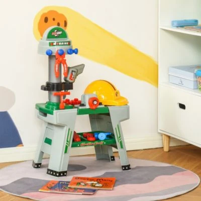 HOMCOM Kinder Werkbank Set Mit 37 Zubehörteilen 3 HOMCOM Kinder Werkbank Set Mit 37 Zubehörteilen – Bild 3