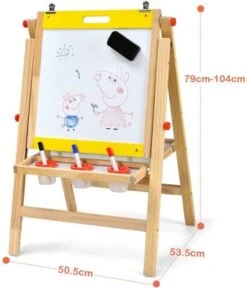 COSTWAY® Standtafel Höhenverstellbar Doppelseitig Mit Viel Zubehör 5 COSTWAY® Standtafel Höhenverstellbar Doppelseitig Mit Viel Zubehör -Spielzeugladen 23894114 03