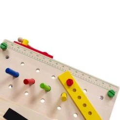 LEO & EMMA Werkbank Holz Kinderwerkbank Mit Werkzeug Aus Holz, Blau Lackiert, 50tlg 8 LEO & EMMA Werkbank Holz Kinderwerkbank Mit Werkzeug Aus Holz, Blau Lackiert, 50tlg -Spielzeugladen 24097766 04