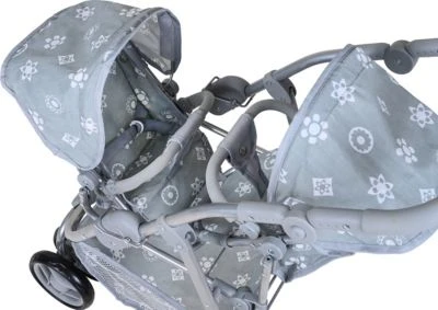 KNORRTOYS.COM Zwillingspuppenwagen Milo - Royal Grey 5 KNORRTOYS.COM Zwillingspuppenwagen Milo - Royal Grey – Bild 5