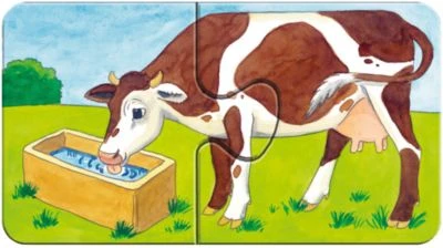 Ravensburger 9er Set Puzzle, Je 2 Teile, 18x 10 Cm, Auf Dem Bauernhof 5 Ravensburger 9er Set Puzzle, Je 2 Teile, 18x 10 Cm, Auf Dem Bauernhof – Bild 5