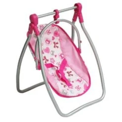 MONI Puppenhochstuhl Bär Und Puppenwippe Bär 9397C, Sicherheitsgurt Bechervertiefung Puppenmöbel -Spielzeugladen 24498640 03