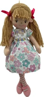 Sweety-Toys 13302 Stoffpuppe Ballerina Mit Kleid Bunt, 40 Cm