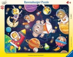 Ravensburger Rahmenpuzzle - Tierische Astronauten - 30-48 Teile