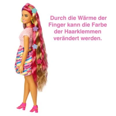 Barbie Totally Hair Puppe (blond/pinke Haare) Inkl. Styling-Zubehör 2 Barbie Totally Hair Puppe (blond/pinke Haare) Inkl. Styling-Zubehör – Bild 2