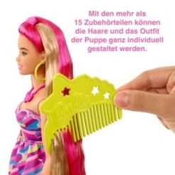 Barbie Totally Hair Puppe (blond/pinke Haare) Inkl. Styling-Zubehör 9 Barbie Totally Hair Puppe (blond/pinke Haare) Inkl. Styling-Zubehör -Spielzeugladen 24798404 04