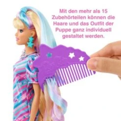 Barbie Totally Hair Puppe (blond/bunte Haare) Inkl. Styling-Zubehör -Spielzeugladen 24798476 03