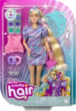 Barbie Totally Hair Puppe (blond/bunte Haare) Inkl. Styling-Zubehör -Spielzeugladen 24798476 06