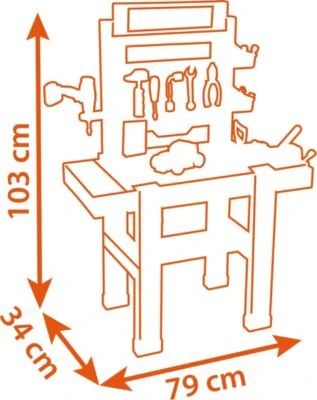 Smoby Black + Decker Werkbank Center 6 Smoby Black + Decker Werkbank Center – Bild 6