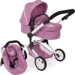 CHIC 2000 Kombi-Puppenwagen LINUS, Jeans Pink