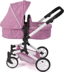 CHIC 2000 Kombi-Puppenwagen LINUS, Jeans Pink -Spielzeugladen 24957578 03