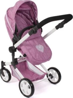 CHIC 2000 Kombi-Puppenwagen LINUS, Jeans Pink -Spielzeugladen 24957578 04