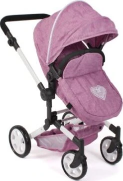 CHIC 2000 Kombi-Puppenwagen LINUS, Jeans Pink -Spielzeugladen 24957578 05