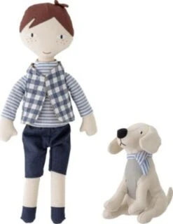 Bloomingville MINI Hilbert Doll, Blau