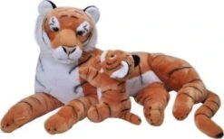 Wild Republic Jumbo Mom And Baby Tiger, 76 Cm