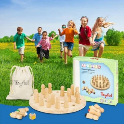 Toyfel Memory Schach Gedächtnisspiel Magnus 30x30cm 2 Toyfel Memory Schach Gedächtnisspiel Magnus 30x30cm – Bild 2
