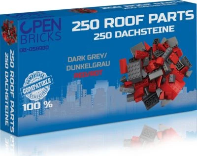 Open Bricks 250 Roof Parts (Dachsteine) 1 Open Bricks 250 Roof Parts (Dachsteine)