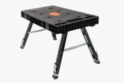 TECH-CRAFT Werkbank 5-in-1 Montagetritt Rollwagen/Montageliege Sägebock