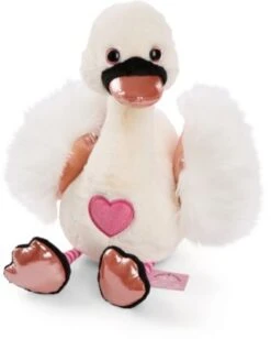 NICI Love Schwan GREEN, Weiß, 35 Cm (48268)