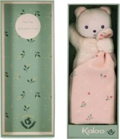 Kaloo Carre Douceur Kuschelbär Herzblätter, 17 Cm