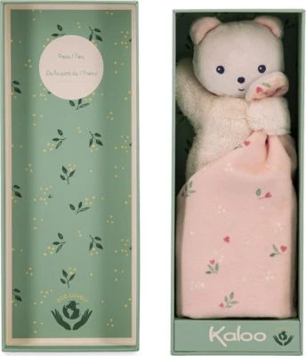 Kaloo Carre Douceur Kuschelbär Herzblätter, 17 Cm 1 Kaloo Carre Douceur Kuschelbär Herzblätter, 17 Cm