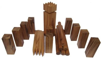 LOGOPLAY Kubb - Wikingerspiel - Wikingerschach - Aus Hartem Samena Holz - Mit Tragebeutel 1 LOGOPLAY Kubb - Wikingerspiel - Wikingerschach - Aus Hartem Samena Holz - Mit Tragebeutel