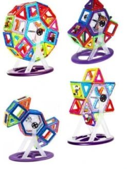 MAGNIKON Magnetische Bausteine MK-46 "Das Riesenrad", Magnet-Bauset Mit Drehachse, 46 Teile -Spielzeugladen 26578551 03