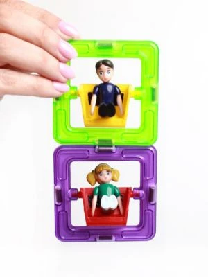 MAGNIKON Magnetische Bausteine Mädchen Und Junge, Zusatzteile, Ergänzungsset, Standardgröße 2 MAGNIKON Magnetische Bausteine Mädchen Und Junge, Zusatzteile, Ergänzungsset, Standardgröße – Bild 2