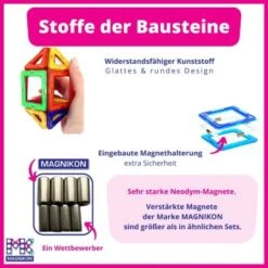 MAGNIKON Magnetische Bausteine Mädchen Und Junge, Zusatzteile, Ergänzungsset, Standardgröße 9 MAGNIKON Magnetische Bausteine Mädchen Und Junge, Zusatzteile, Ergänzungsset, Standardgröße -Spielzeugladen 26669007 05