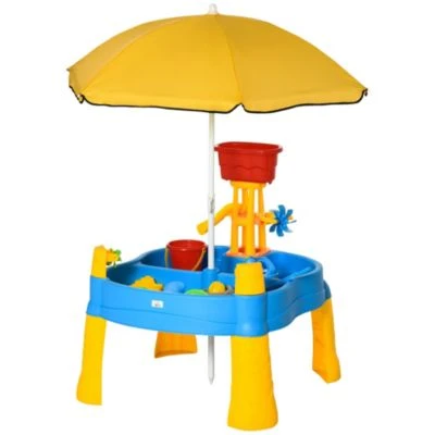 HOMCOM Sandspielzeug Mit Sonnenschirm 2 HOMCOM Sandspielzeug Mit Sonnenschirm – Bild 2