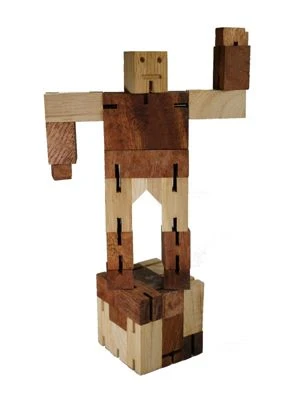 LOGOPLAY Robot Puzzle - 3D Puzzle - Knobelspiel Aus Holz Mit Mehreren Spielvarianten 4 LOGOPLAY Robot Puzzle - 3D Puzzle - Knobelspiel Aus Holz Mit Mehreren Spielvarianten – Bild 4