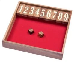 LOGOPLAY Jackpot Gr. L - Für 2 Oder Mehr Spieler - Spielbox 24 X 24 Cm - Shut The Box