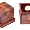 LOGOPLAY Soma Würfel Gr. S - 6 Cm Kantenlänge - 3D Puzzle - Knobelspiel Im Holzkasten