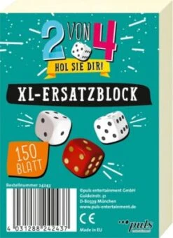Puls Entertainment Würfelspiel XL-Ersatzblock Für "2 Von 4"
