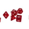 Dice4friends 7-tlg. RPG Würfelset Transparent: Red