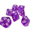 Dice4friends 7-tlg. RPG Würfelset Transparent: Purple