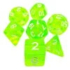 Dice4friends 7-tlg. RPG Würfelset Transparent : Lightgreen