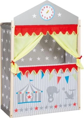 Roba Kasperletheater, Großes Puppentheater Aus Holz, Kaspertheater Freistehend Mit Stoffbespannung 1 Roba Kasperletheater, Großes Puppentheater Aus Holz, Kaspertheater Freistehend Mit Stoffbespannung