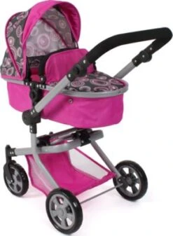 CHIC 2000 Kombi-Puppenwagen "MIKA", Hot Pink Pearls