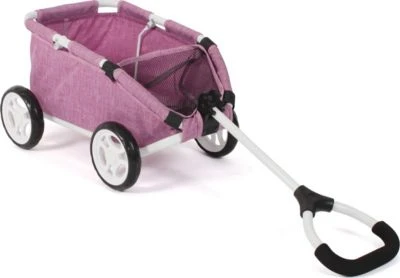 CHIC 2000 Puppen-Ziehwagen SKIPPER, Jeans Pink 1 CHIC 2000 Puppen-Ziehwagen SKIPPER, Jeans Pink