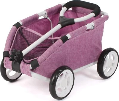 CHIC 2000 Puppen-Ziehwagen SKIPPER, Jeans Pink 2 CHIC 2000 Puppen-Ziehwagen SKIPPER, Jeans Pink – Bild 2